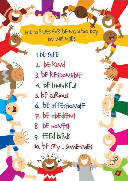 Will's Ten Rules for Being a Big Boy