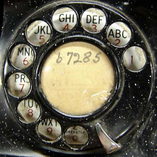 Old phone dial