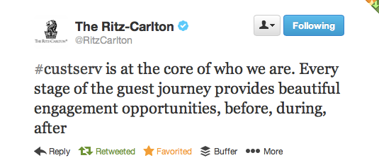 #custserv is at the core of who we are. Every stage of the guest journey provides beautiful engagement opportunities, before, during, after