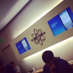 The Genius Bar at the Apple Store, Indianapolis, Indiana