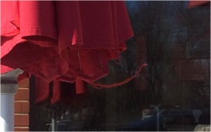chick-fil-a frayed umbrella strings