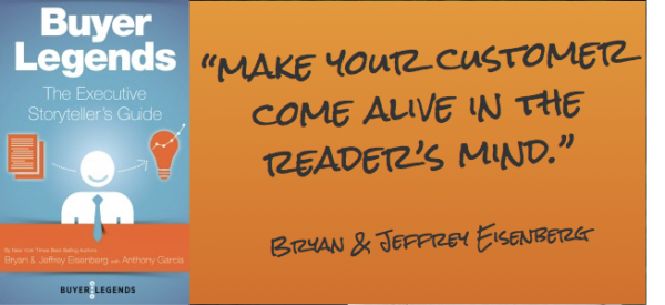 make your customer come alive in the reader’s mind. - Jeffrey & Bryan Eisenberg quote from Buyer Legends