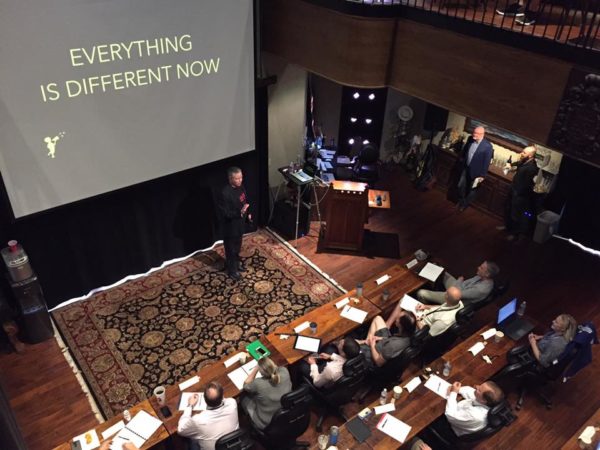 Tim Miles speaking at AdTalks