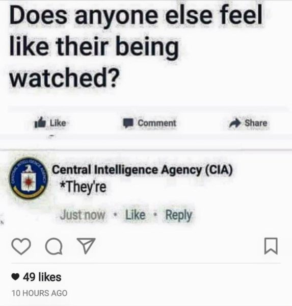 Does anyone else feel like their being watched. MCo Weekly Reader