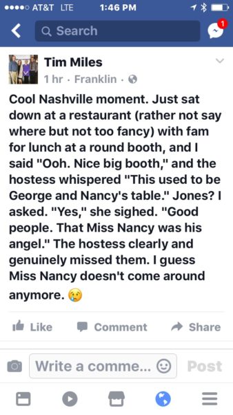Tim's cool Nashville moment
