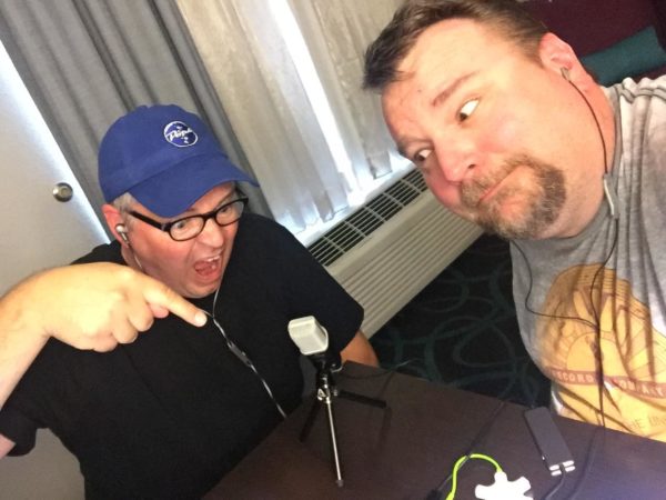 Tim and Ryan podcast recording