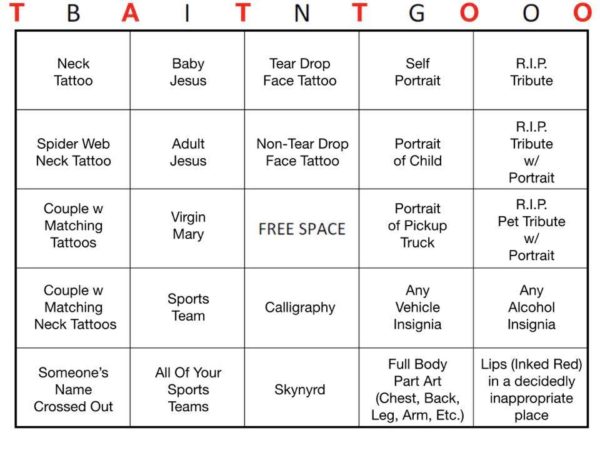 tattoo bingo