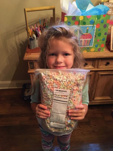 Eat a bowl of JUST Lucky Charms marshmallows
