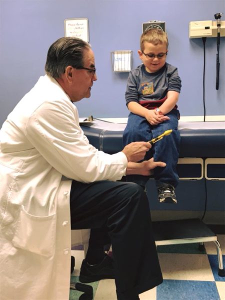 Charlie Patrick at the doctor