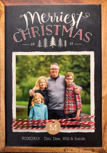 Miles family Christmas card